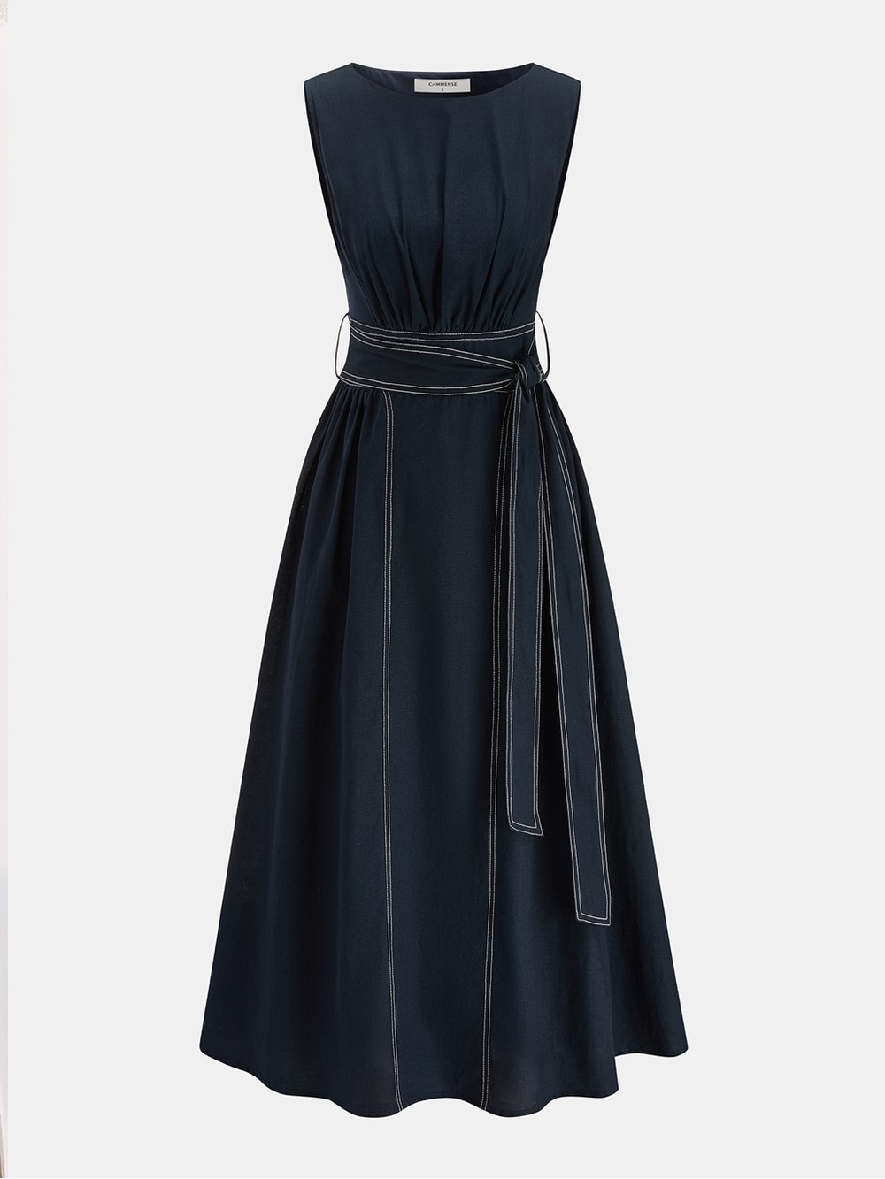 Commense NWT Cotton Linen Midi Dress